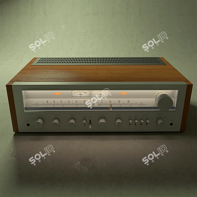 Vintage Pioneer SX-650 Receiver 3D model image 2