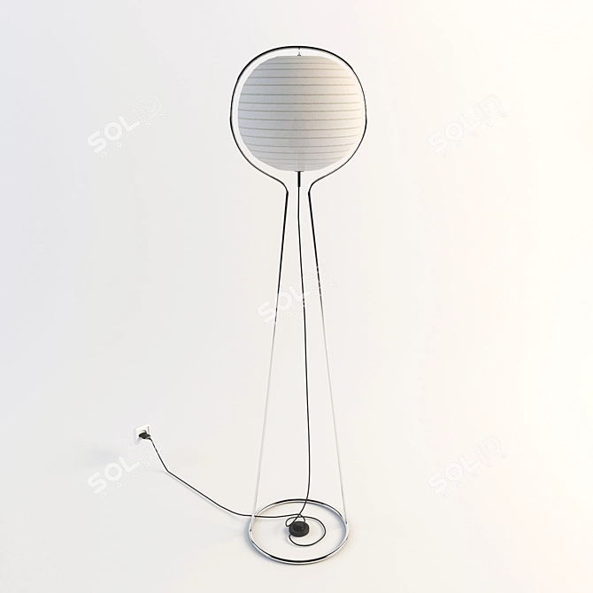 Elegant VETE Floor Lamp 3D model image 1