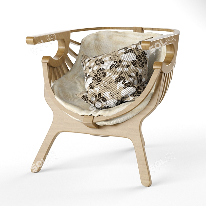 ErgoGarden Outdoor Chair 3D model image 2