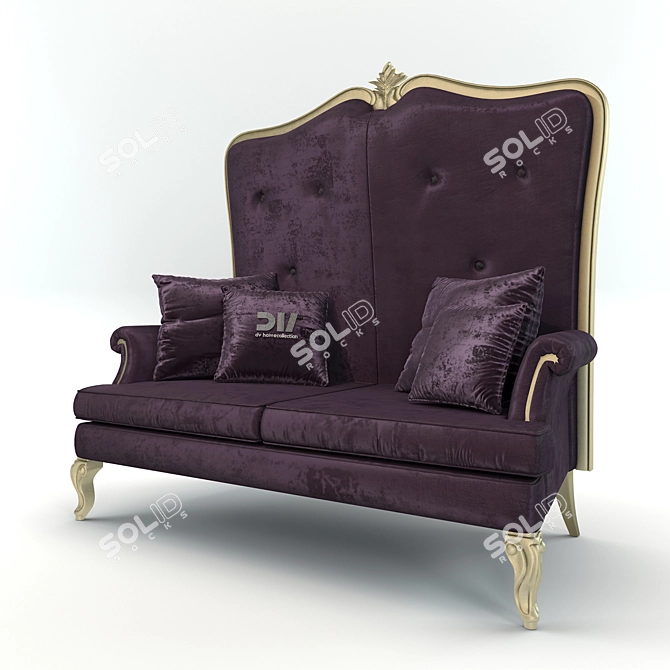 Italian Vogue DV Home Designer Sofa 3D model image 1