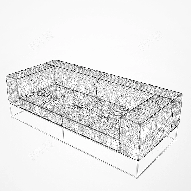 Elegant Comfort: Livingdivani Ile Club 3D model image 3