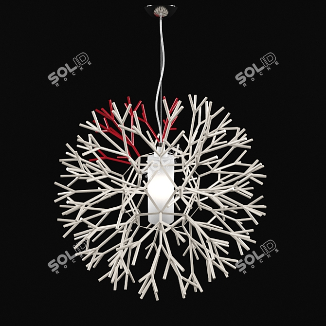 Coral Pendant Chandelier - Pallucco 3D model image 1
