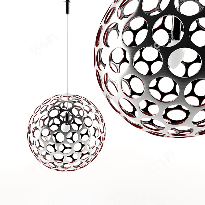 Sleek Elegance: Contemporary Chandelier 3D model image 1