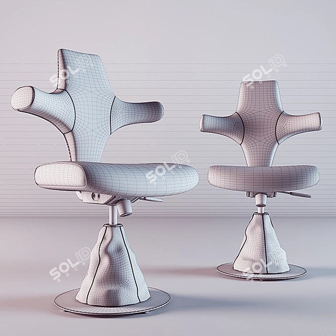 Elegant Madre Stool for Modern Style 3D model image 2