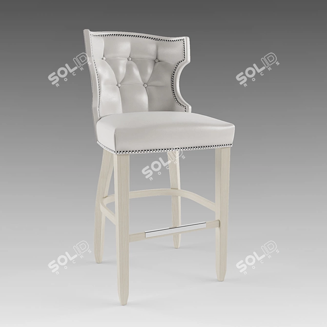 Elegant Chelini Barstool 3D model image 1