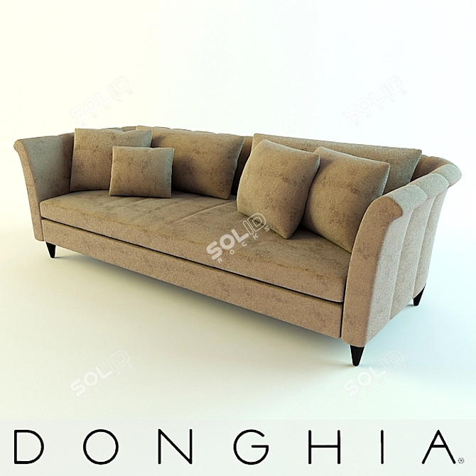 Donghia Monaco Sofa: Elegant Comfort for your Home 3D model image 1