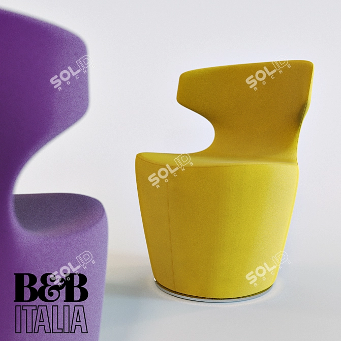 Compact Comfort: Mini Papilio Chair 3D model image 1