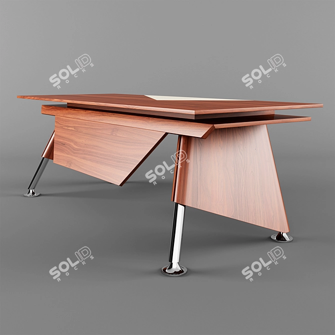 Executive Desk: Wing WI300 3D model image 2