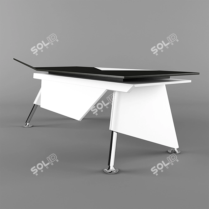 Executive Desk: Wing WI300 3D model image 3