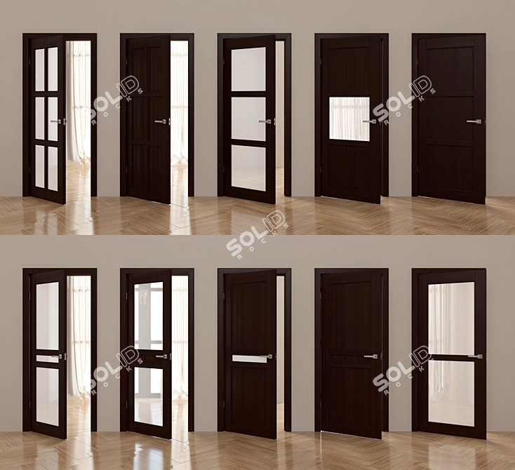 Modern Door Collection: Sofia Bridge 3D model image 1