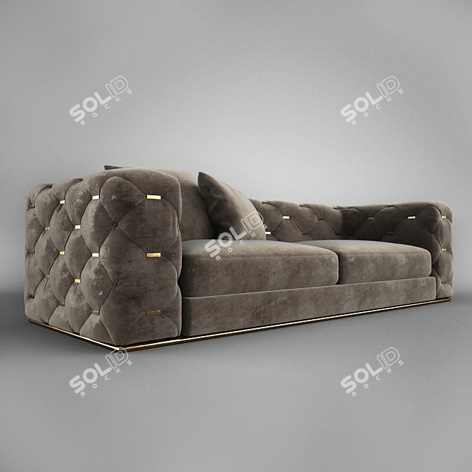 Luxurious Roberto Cavalli Sofa 3D model image 1