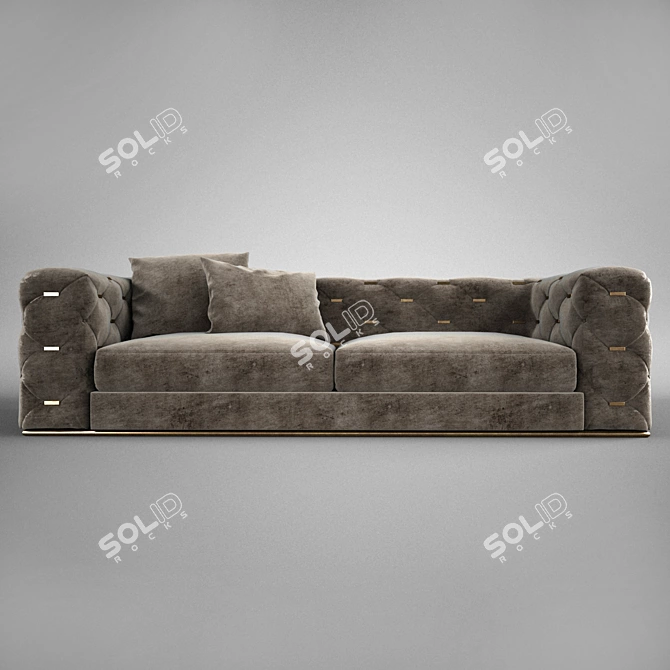 Luxurious Roberto Cavalli Sofa 3D model image 2