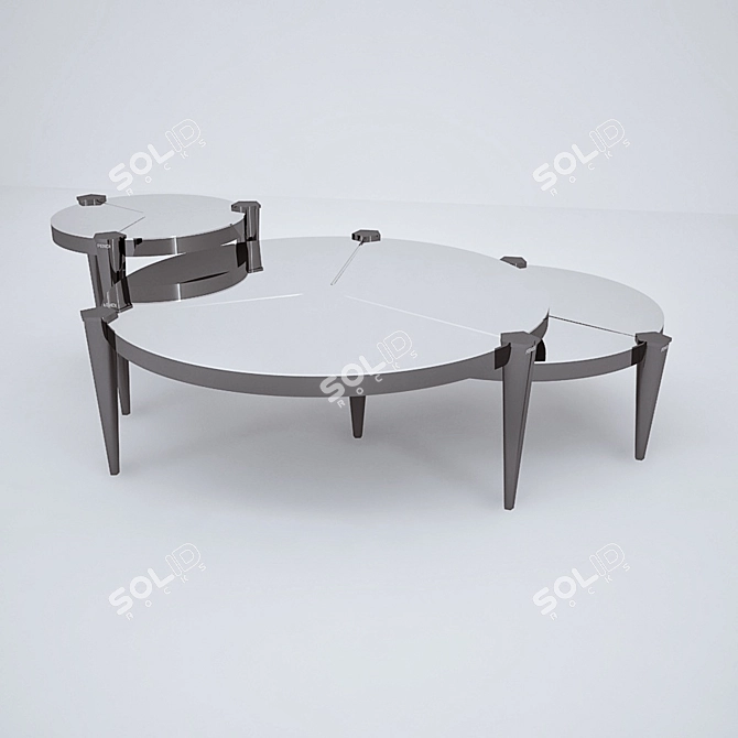 Luxury Italian Fendi Casa Coffee Table 3D model image 1