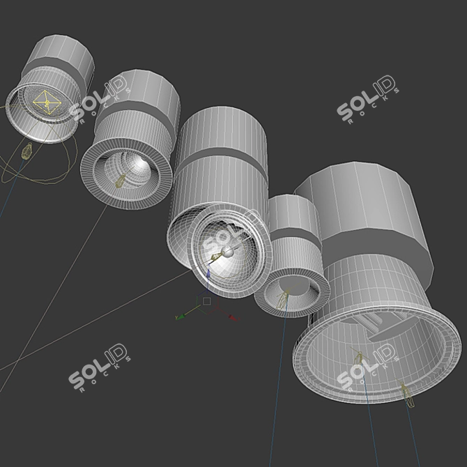 Delta Light Downlights: Imax, Tweeter Trimless, Diro ST, Imax Wallwash, Downforce R 3D model image 3