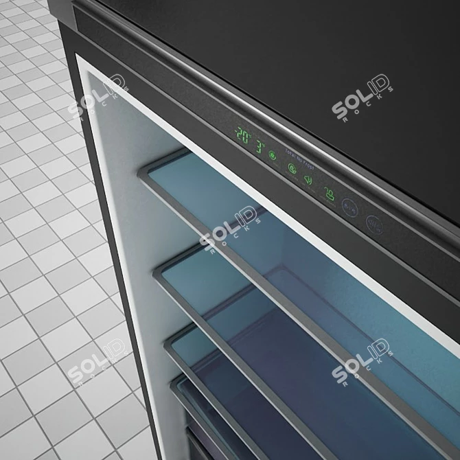 Neff 3DS Max Vray Refrigerator 3D model image 3