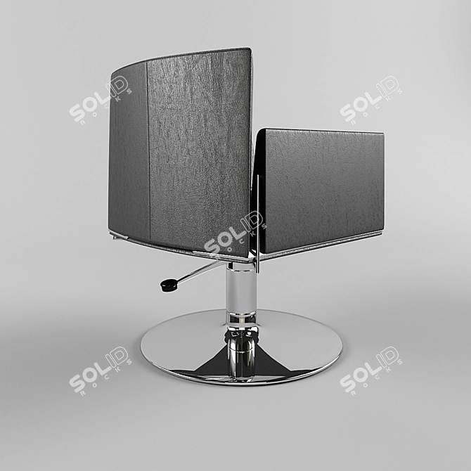 Crystal Salon Chair: Beauty and Comfort 3D model image 2