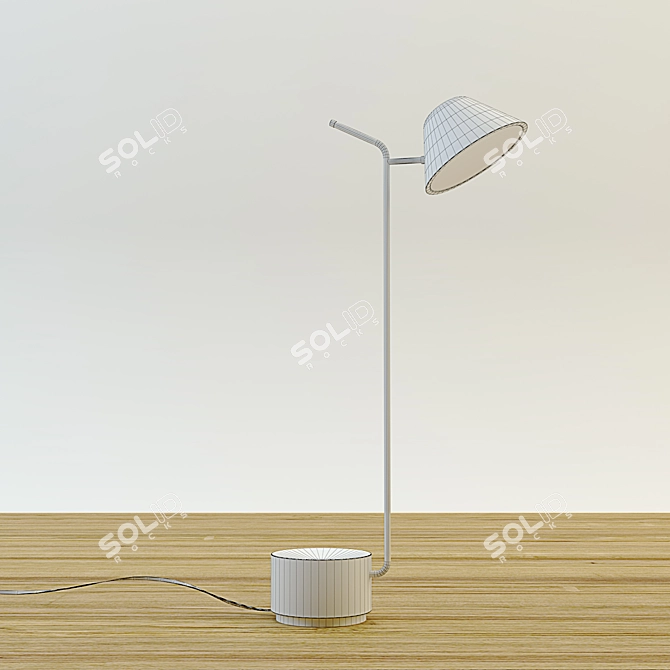 Sleek Adjustable Table Lamp 3D model image 3