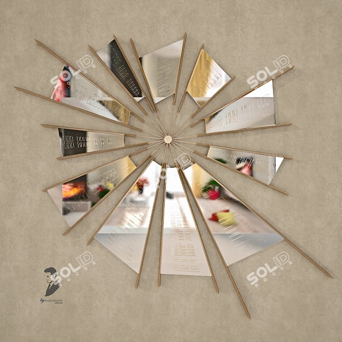 Enchanting Reflection: Circus Mirror 3D model image 1