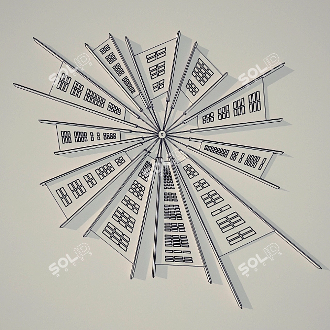 Enchanting Reflection: Circus Mirror 3D model image 3