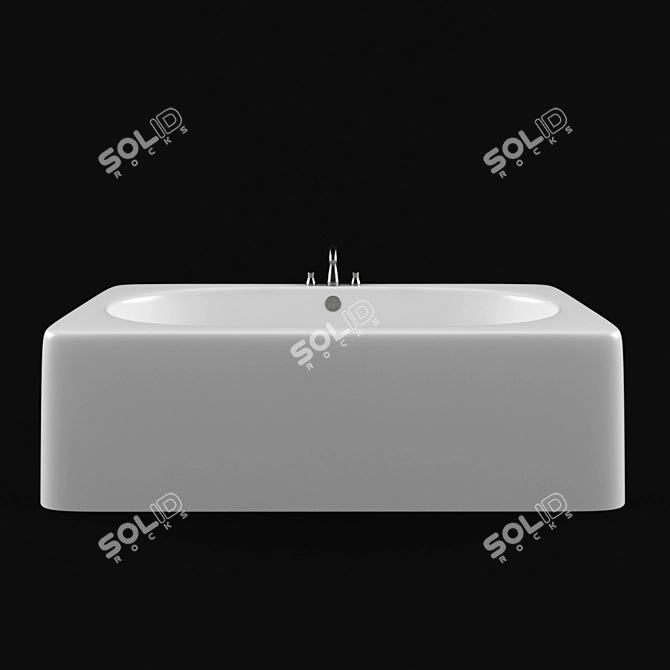 Sleek Mark Newson Bath Collection 3D model image 2