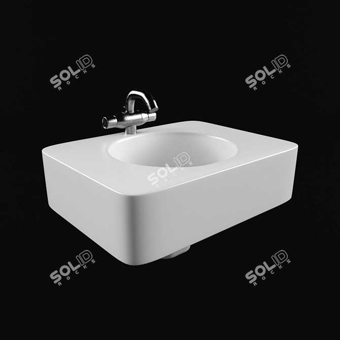 Sleek Newson Bathroom Collection 3D model image 1