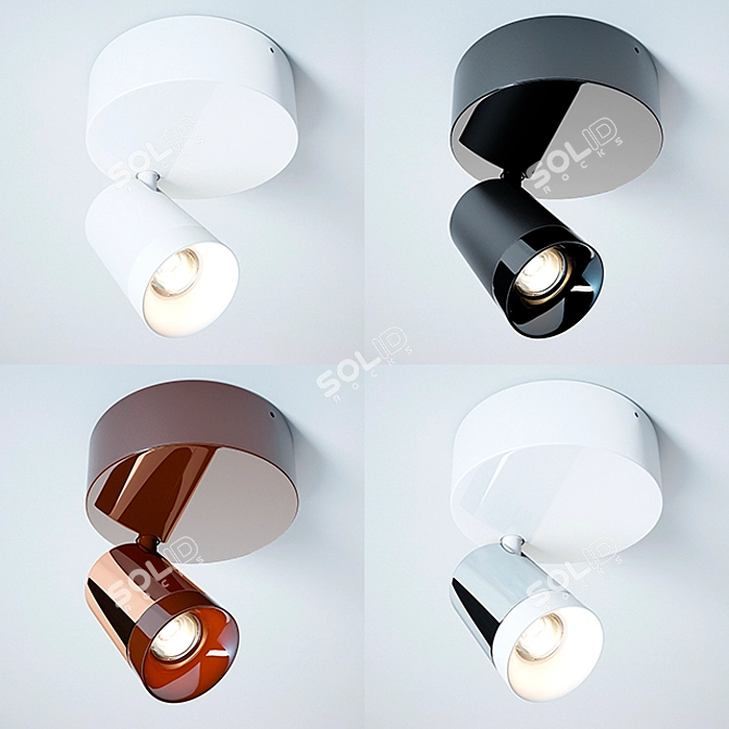 Sleek Motion Pendant Light 3D model image 2