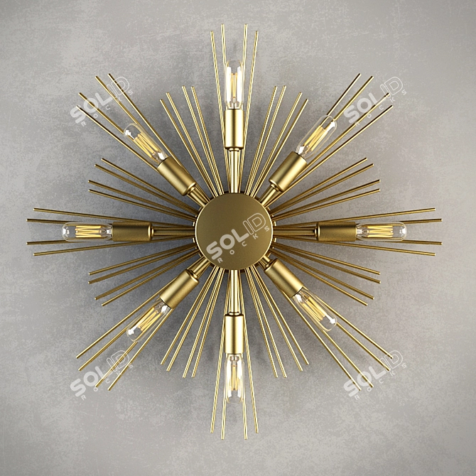 Modern Rustic Jiten Sconce 3D model image 1