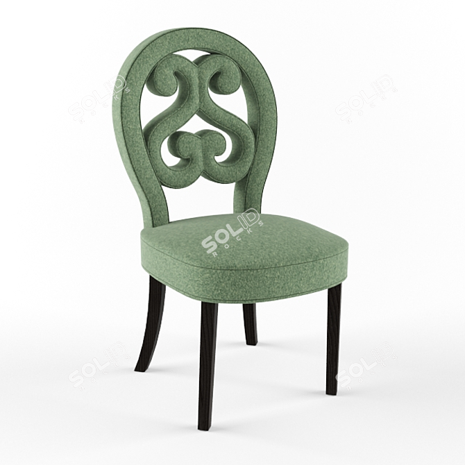 Elegant Green Chair by Patrizia Garganti 3D model image 1