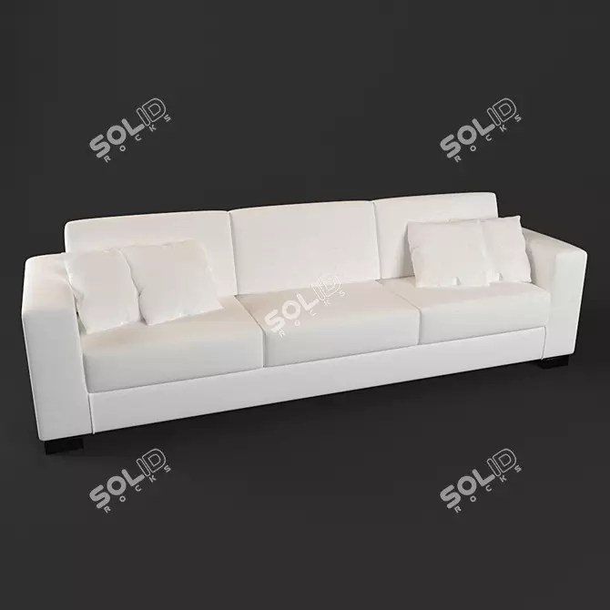 Modern Multi-functional Corner Sofa 3D model image 1