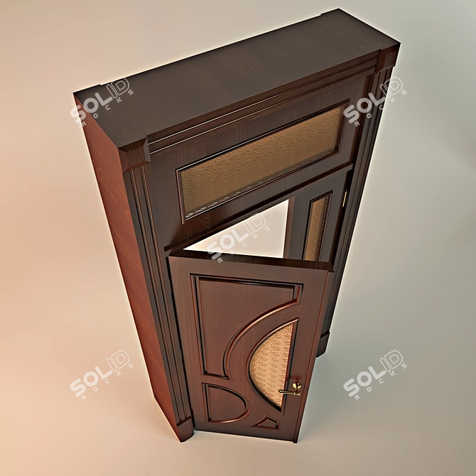 Elegant Entryway Door 3D model image 2