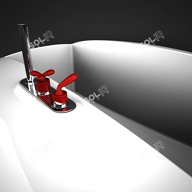 Marcel Wanders Luxe Bathtub 3D model image 3