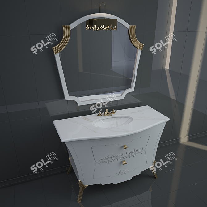 Eurodesign Bathroom Furniture 3D model image 2