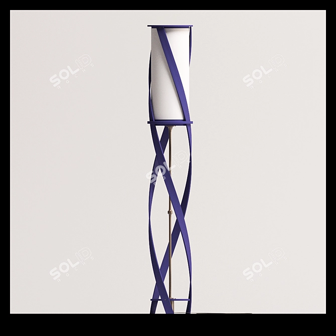 Elegant Tango Floor Lamp 3D model image 2