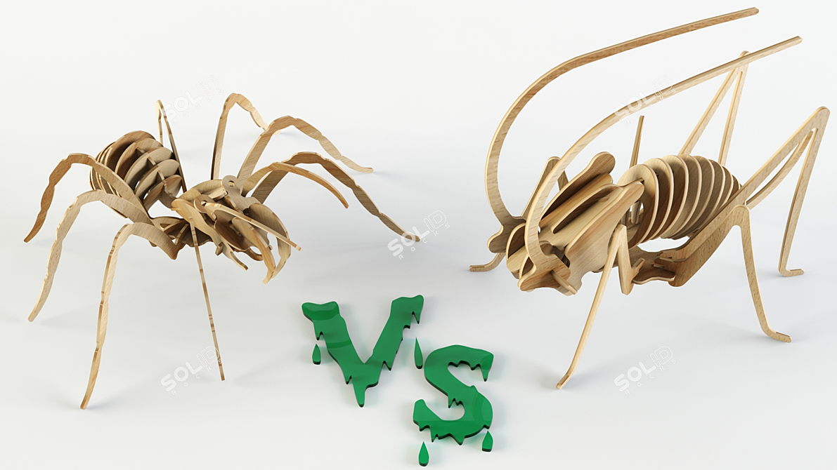 Creepy Crawlies Puzzle Duel 3D model image 1