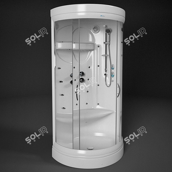 Luxury Shower Cabin: Balteco Delta 3D model image 1