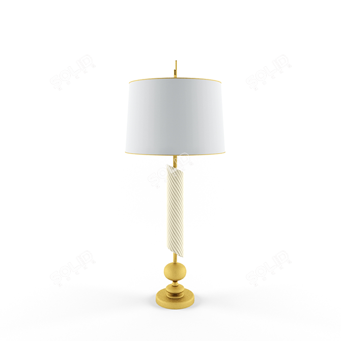 Illuminated Table Lamp: 2-in-1 3D model image 2