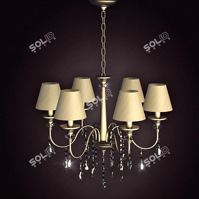 Elegant MW-Light Federica Chandelier 3D model image 1