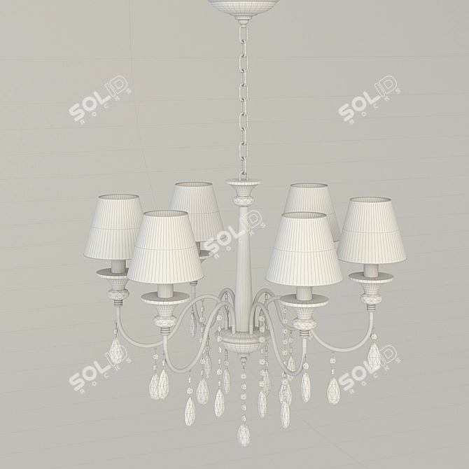 Elegant MW-Light Federica Chandelier 3D model image 2