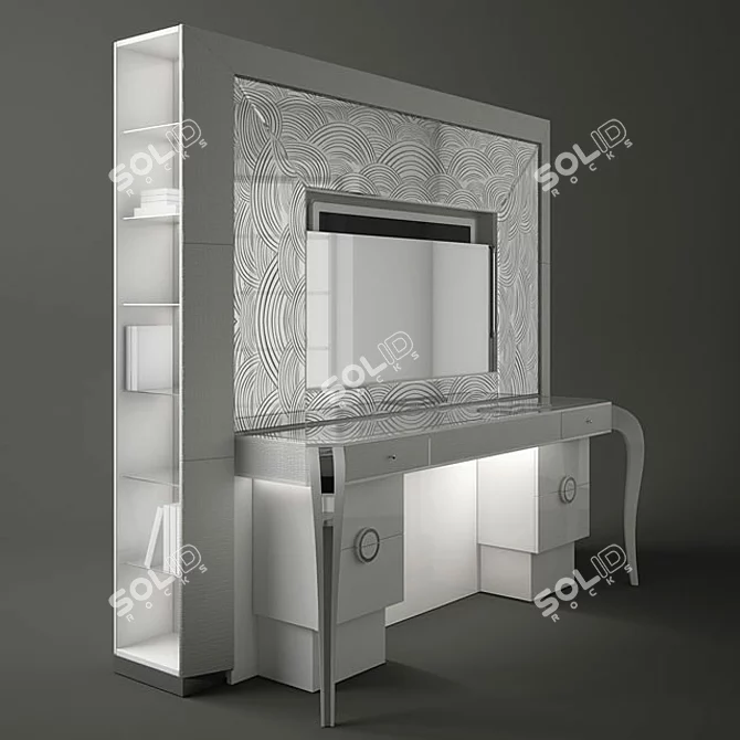 Elegant Vanity Table: Florence Collections 3D model image 1