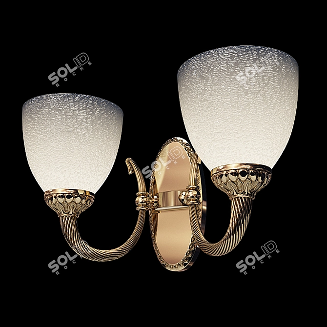 Elegant Reccagni Angelo Sconce 3D model image 4