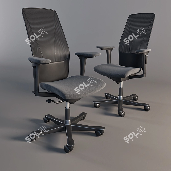 Kinnarps 5284M: ErgoForm Desk Chair 3D model image 1
