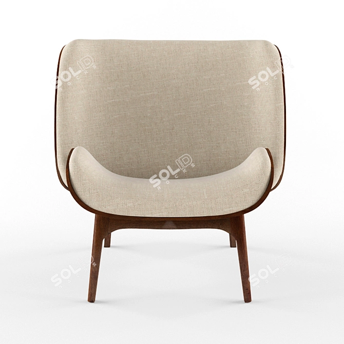 French Made Perrouin Kalin Armchair 3D model image 2