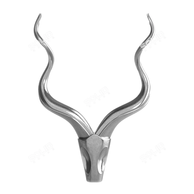 Rockstar Antler Wall Decor 3D model image 1