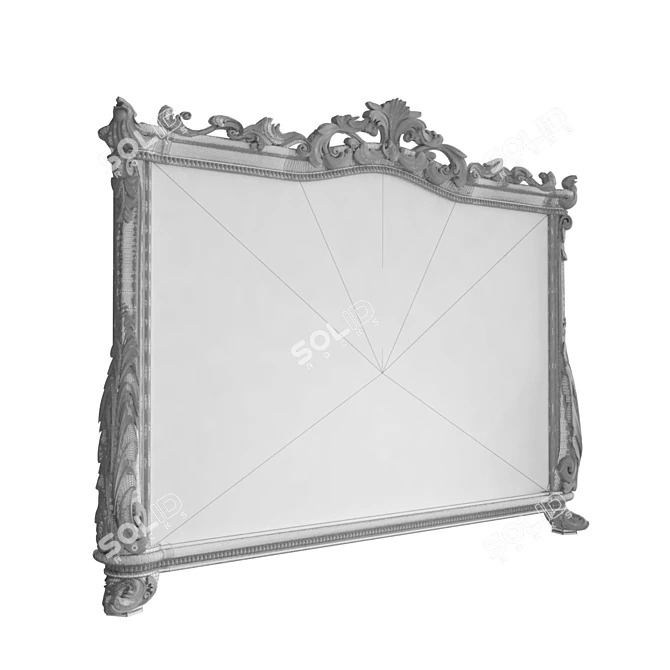 Socci Grand Palace Mirror: Classic Design, High-Poly, Vray Material 3D model image 1