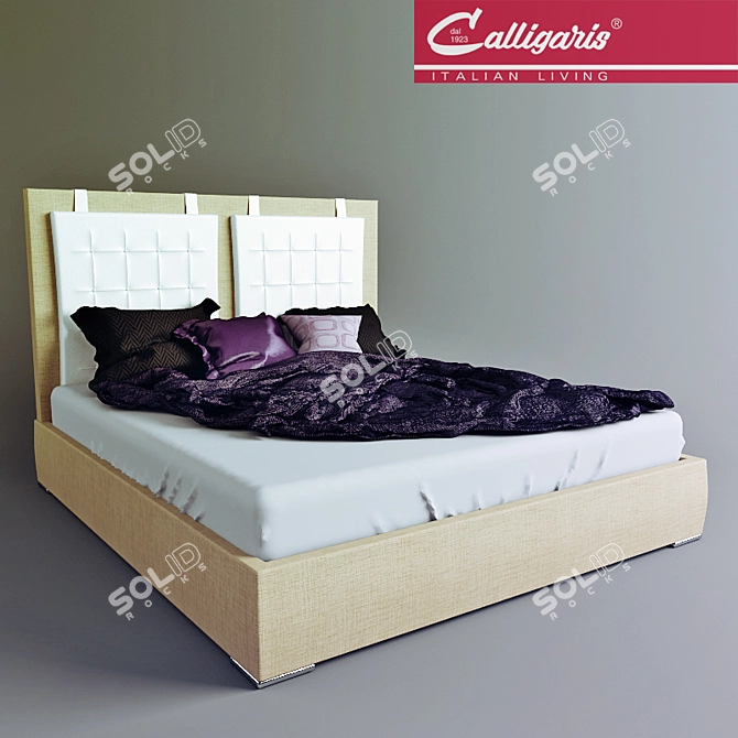 CozyDream Double Bed 3D model image 1