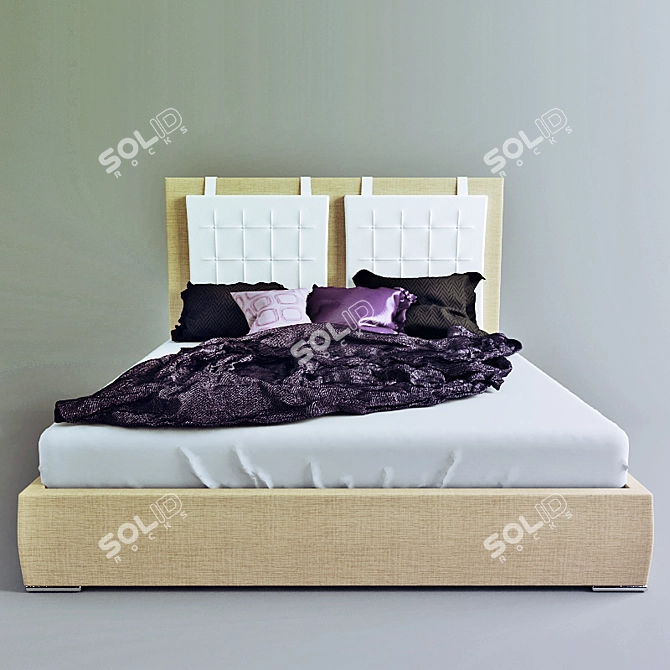 CozyDream Double Bed 3D model image 2