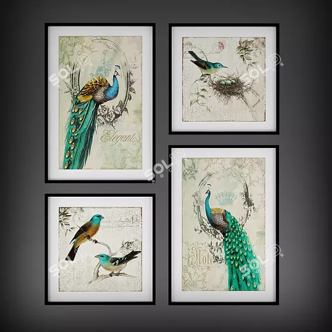 Avian Artistry: "The Birds" Collection 3D model image 1