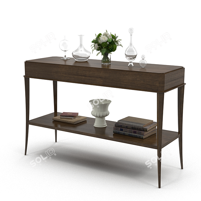 Elegant Coco Console Table 3D model image 1