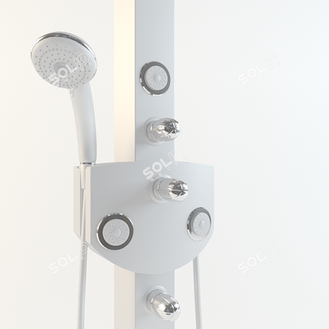 Grohe Aquatower 3000: Ultimate Shower Experience 3D model image 2