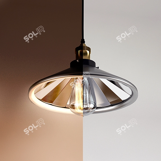 Sleek Pod Pendant Light 3D model image 3
